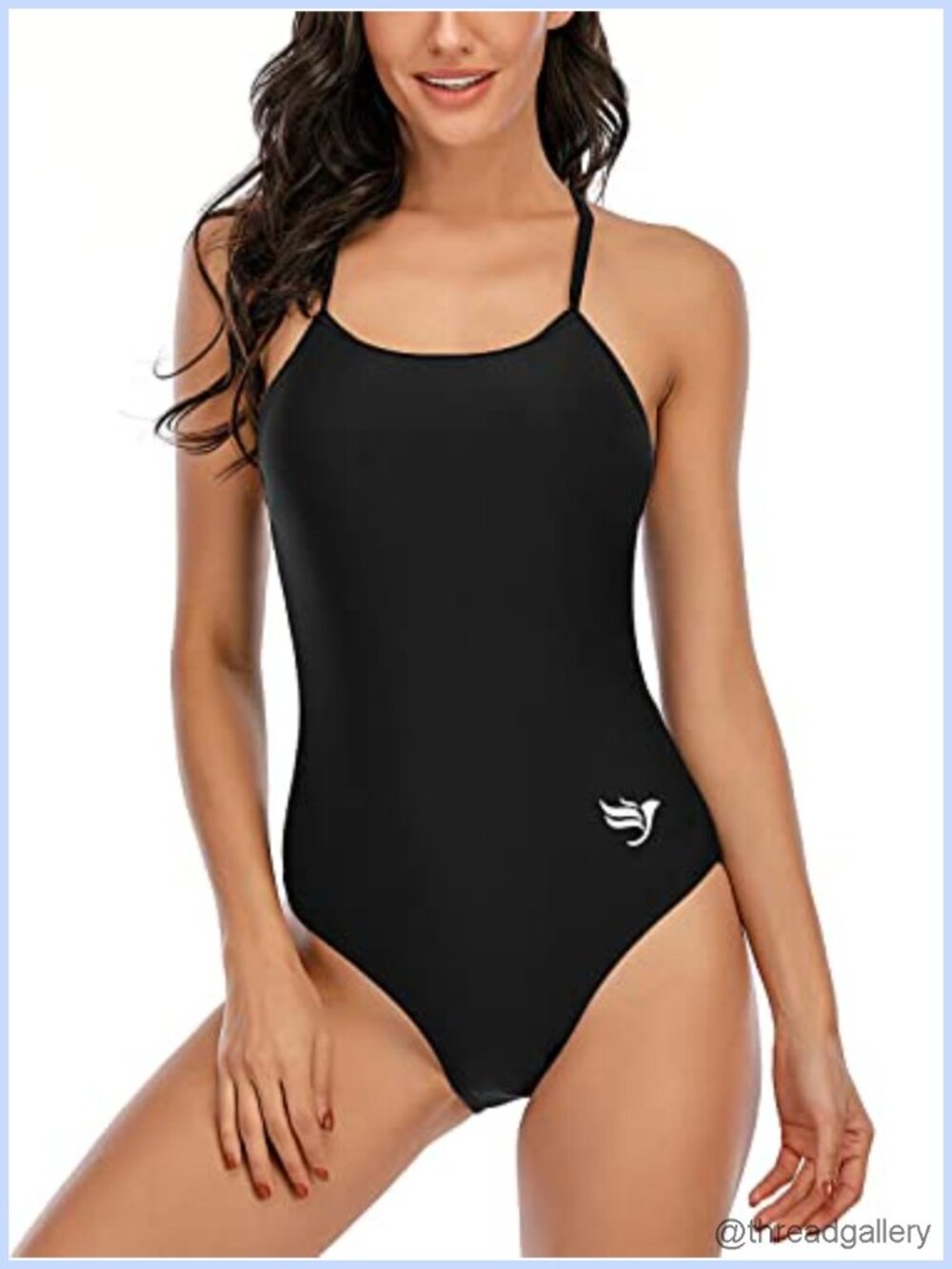Athletic Training One Piece Swimsuit High Stretch Quick-Dry UPF 50
